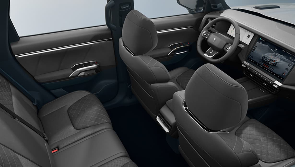 Asiento del conductor con ajuste electrico de 6 posiciones con memorias y funcion de bienvenida con ajuste lumbar.