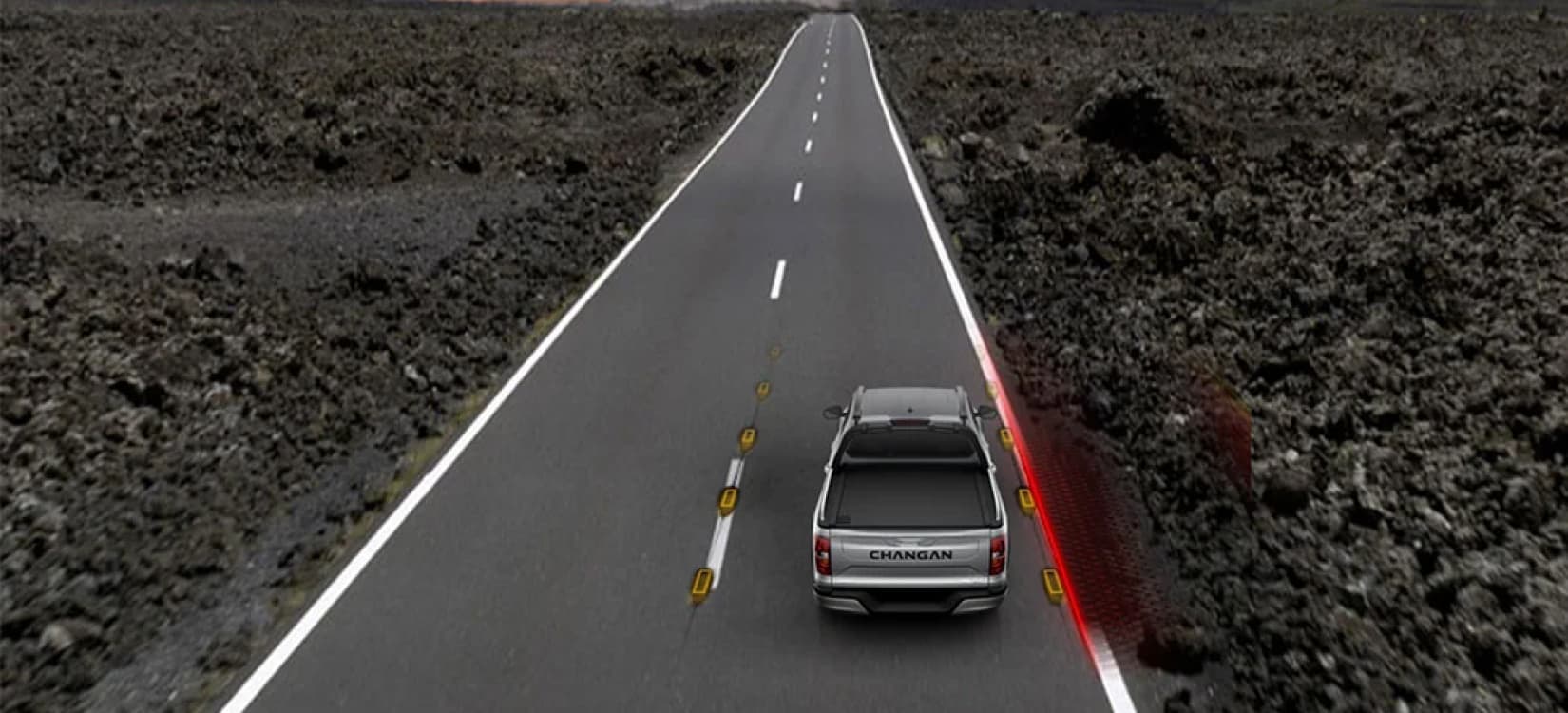 ADAS: advertencia de abandono de carril LDW.