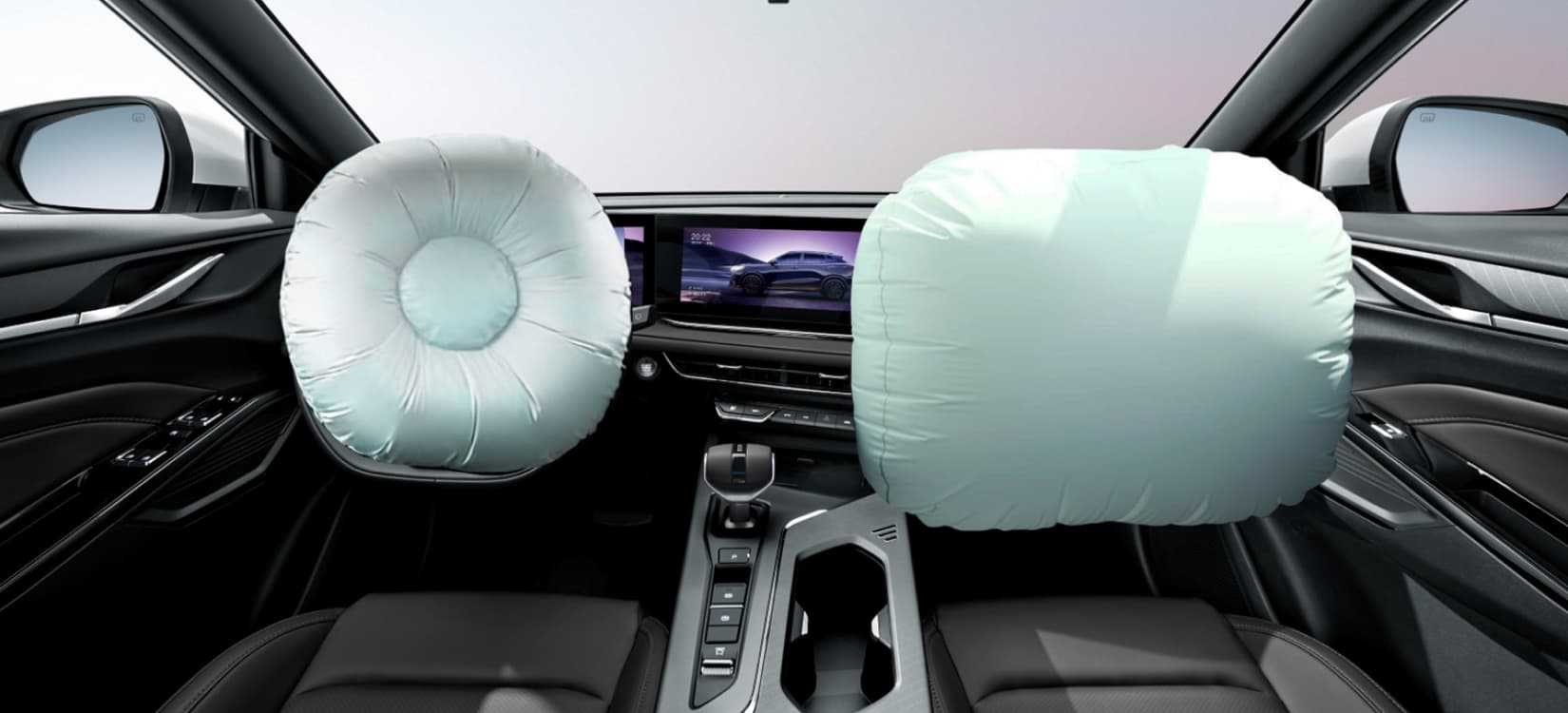 6 bolsas de aire: 2 frontales, 2 laterales y 2 tipo cortina.